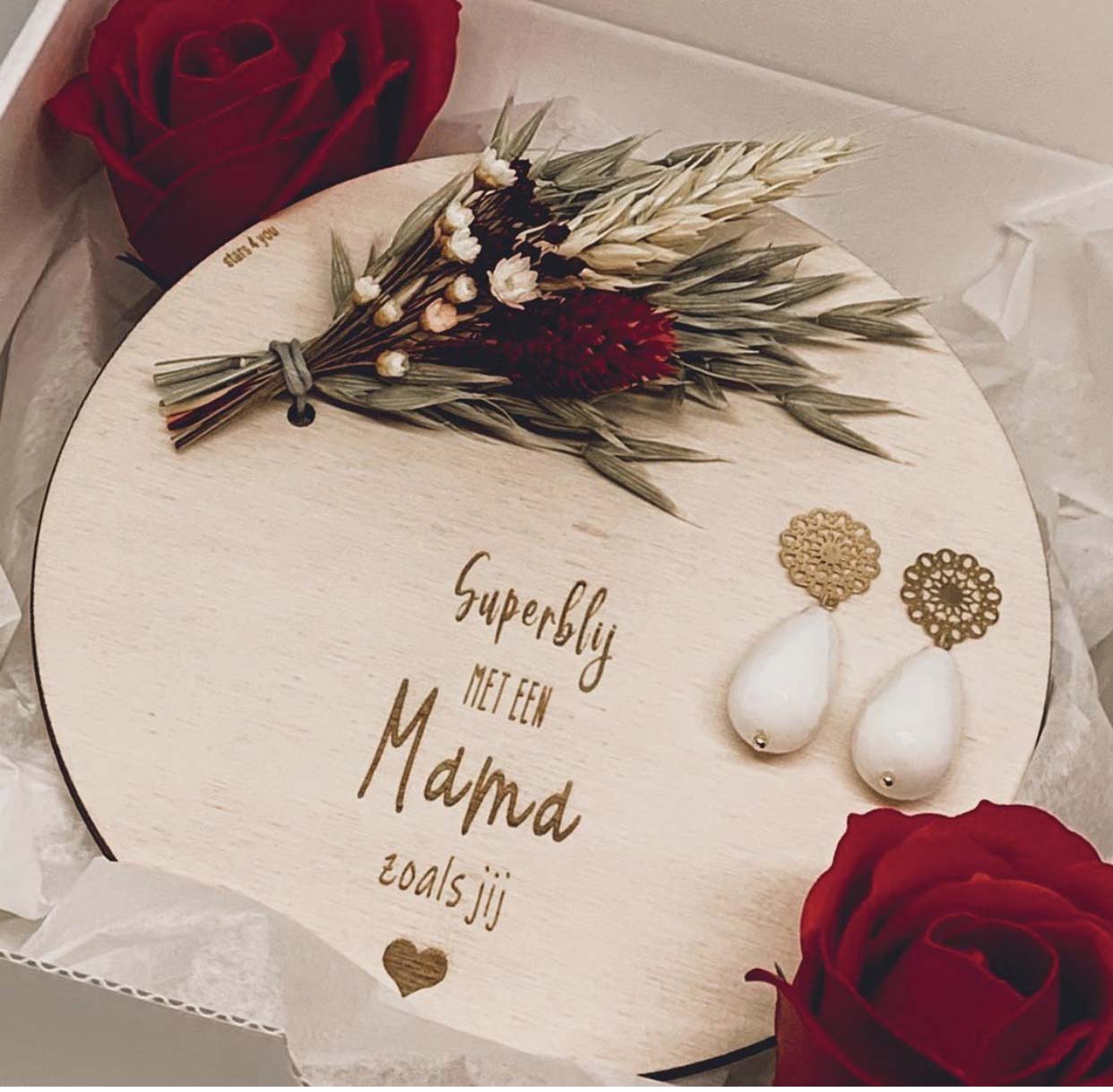 geschenkbox mama rood