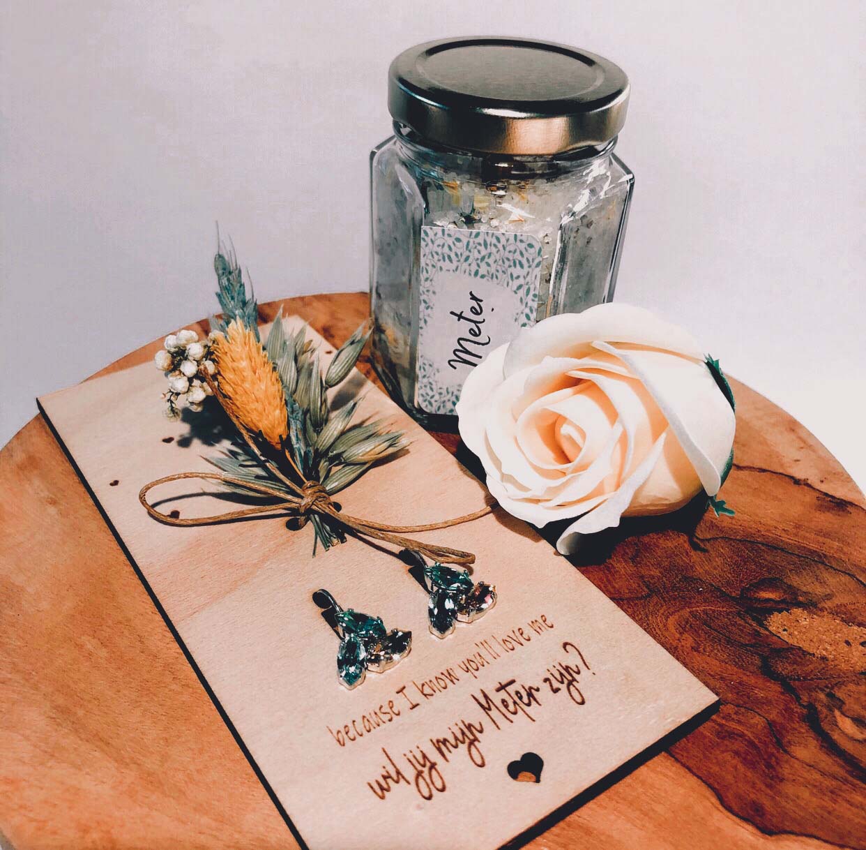 geschenkbox meter swarovsi blauw groen