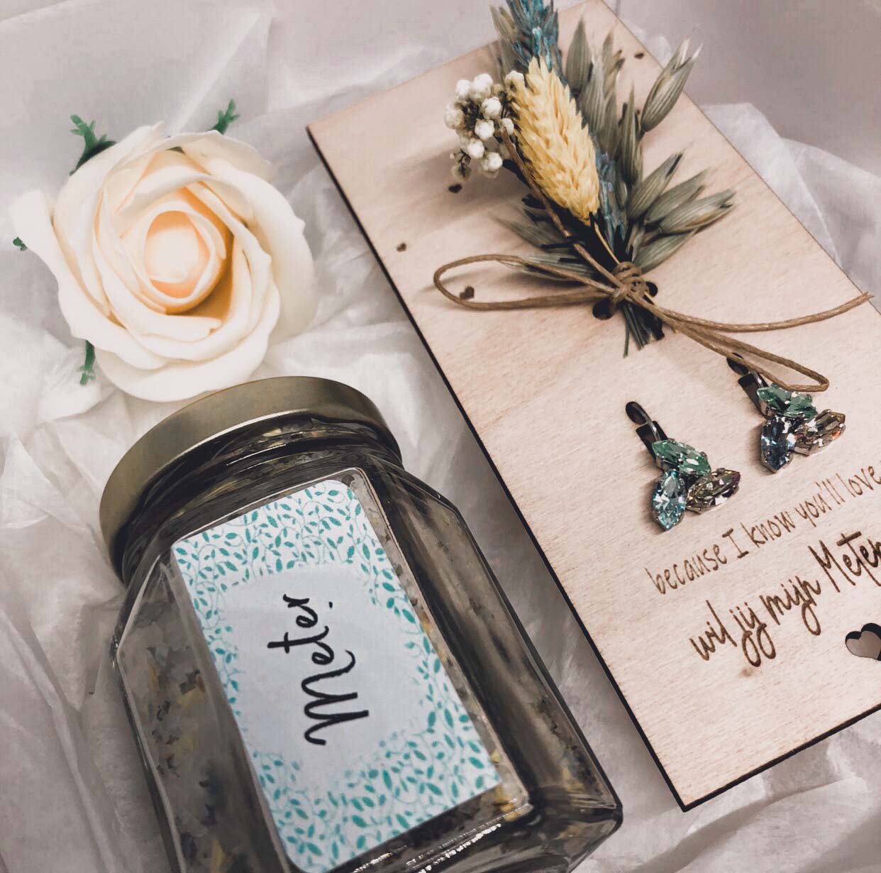 geschenkbox  meter vragen blauw